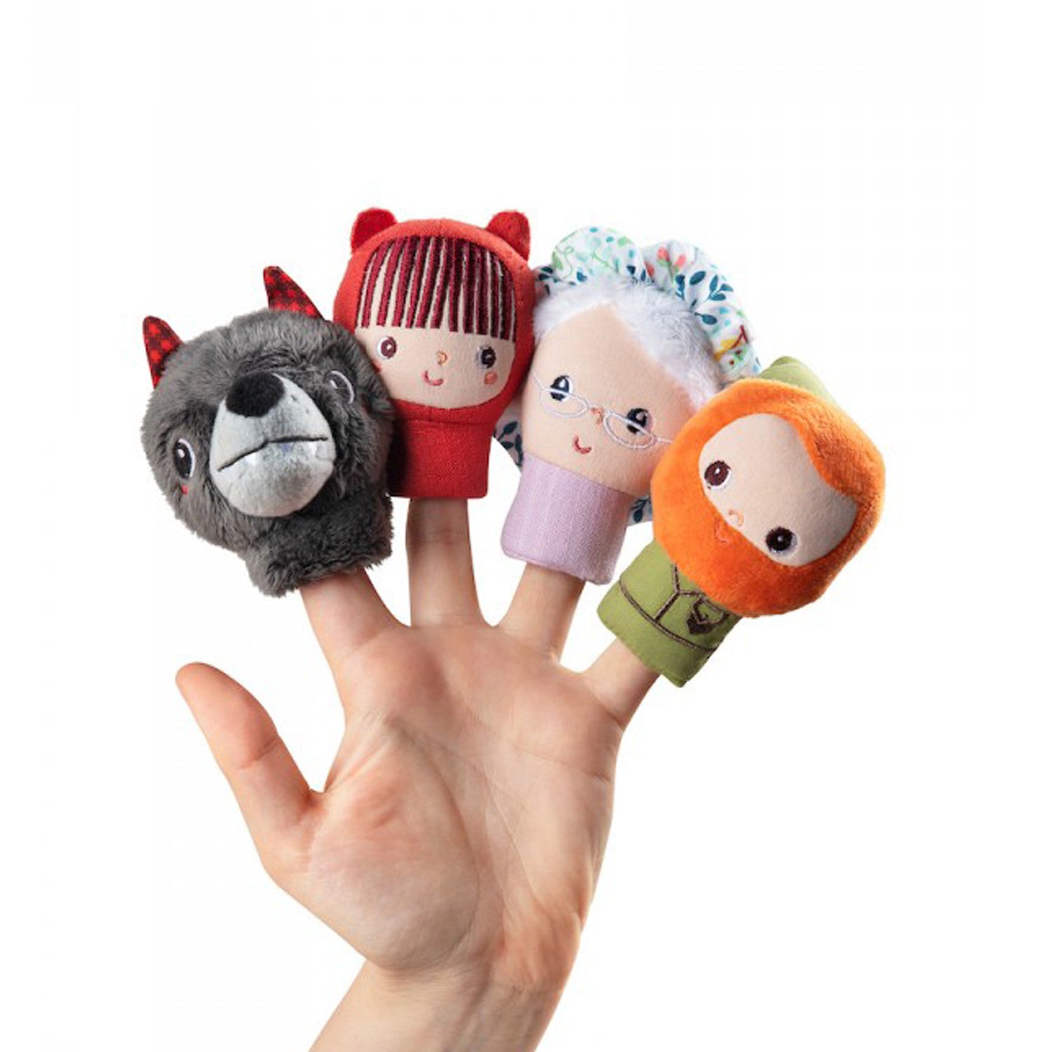Marionetas de dedo caperucita roja