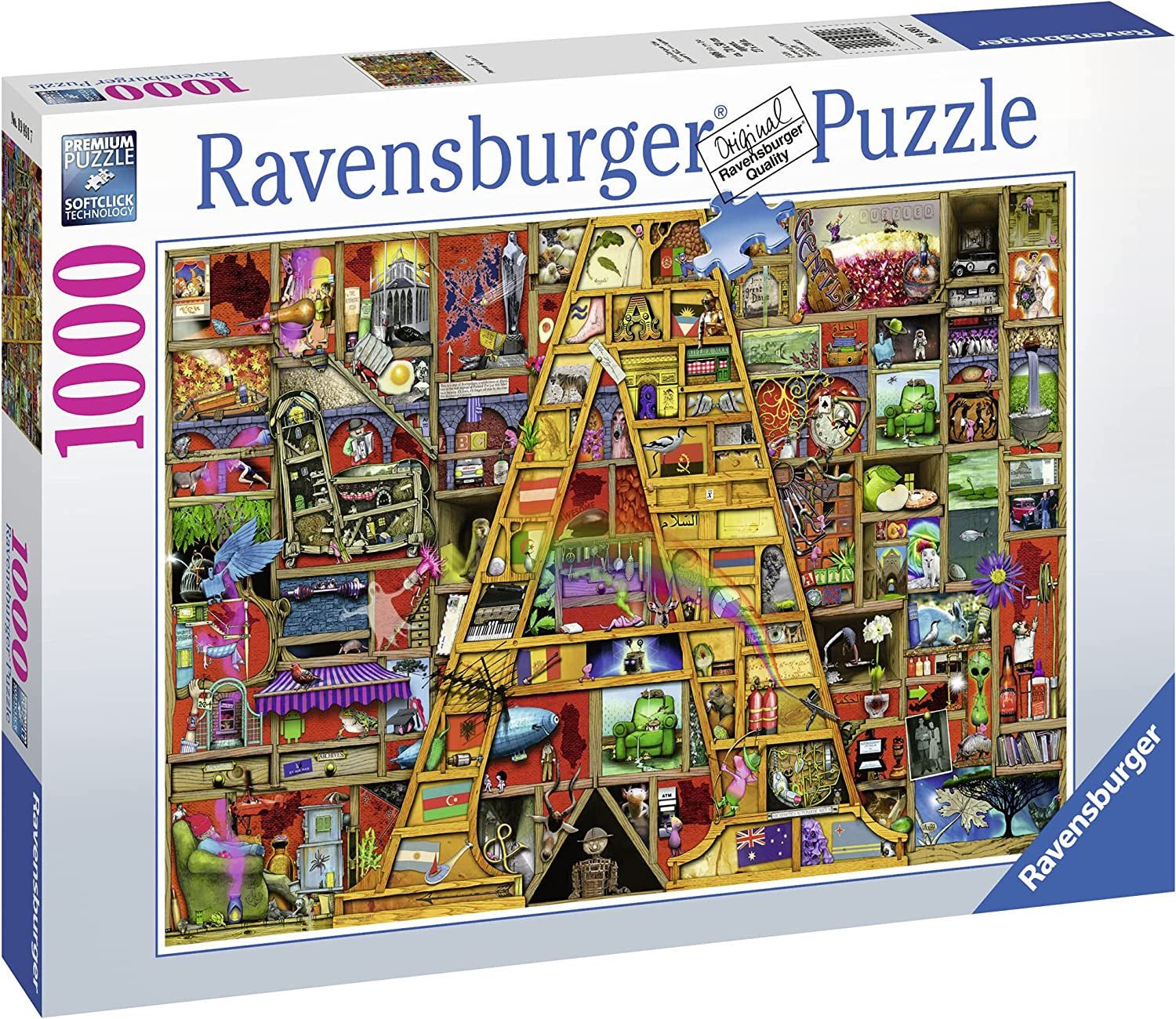 Awesome alphabet f & g puzzle 1000 pzas - ravensburger 19891