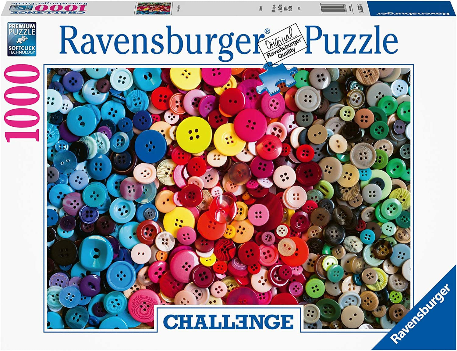 Buttons Collection Challenge Puzzle 1000 Pieces - Ravensburger 16563