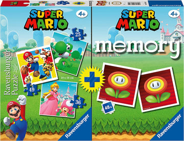 Super mario 3 puzzle + memory - ravensburger