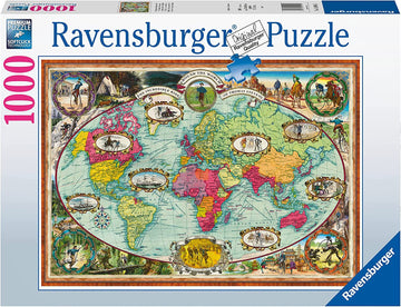 Paseo en bicicleta por el mundo 1000 pzas - ravensburger 16995
