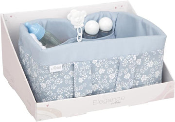 Canastilla para muñecas con accesorios elegance azul - Arias 6363