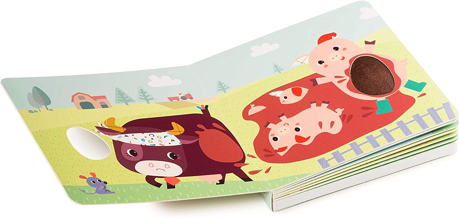 Libro de sonidos y texturas inspirado en la granja - lilliputiens 83152