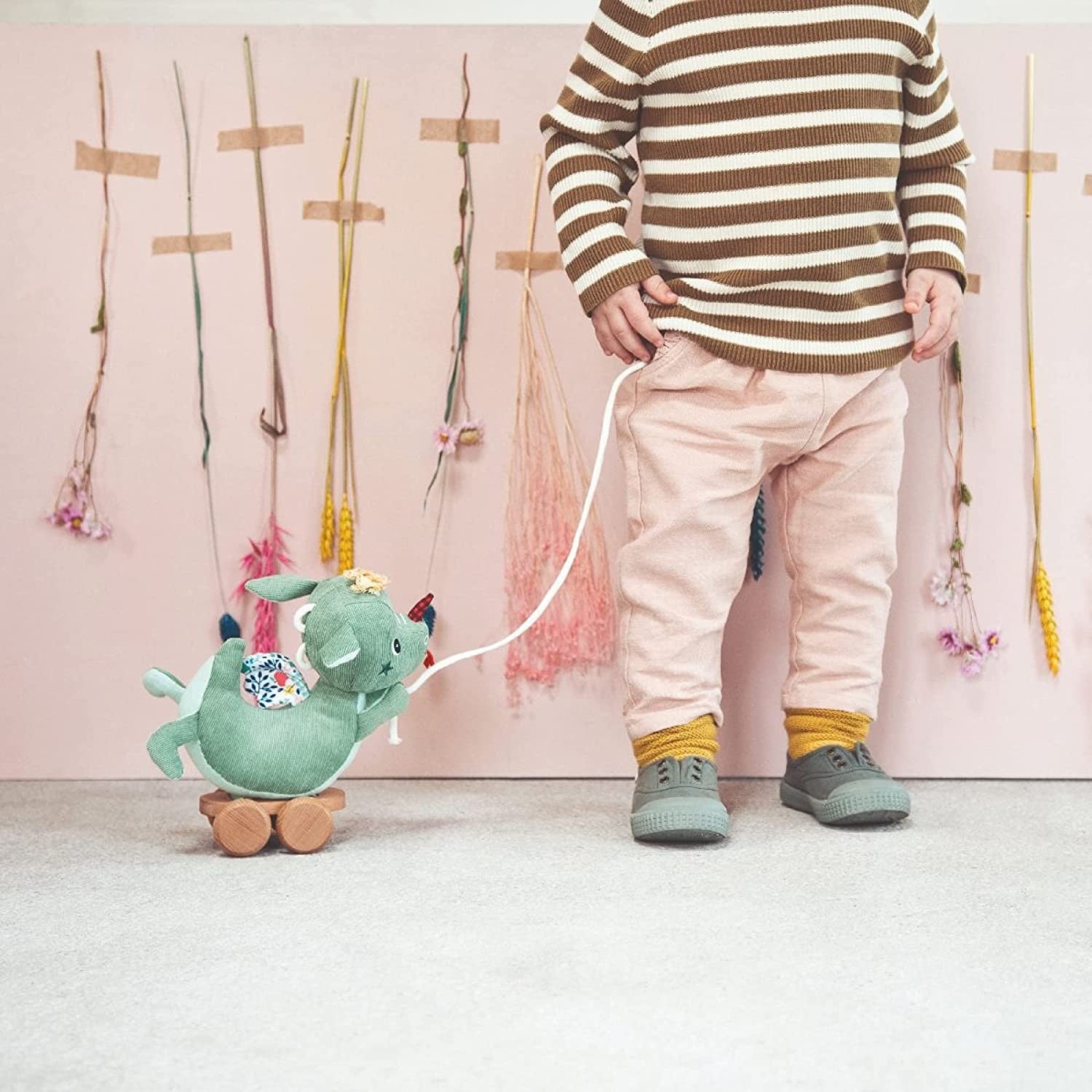 Peluche de tirar joe - lilliputiens 83329