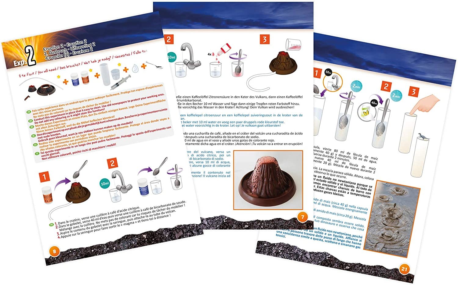 Juego de Volcanes y dinosaurios - Buki France 2224