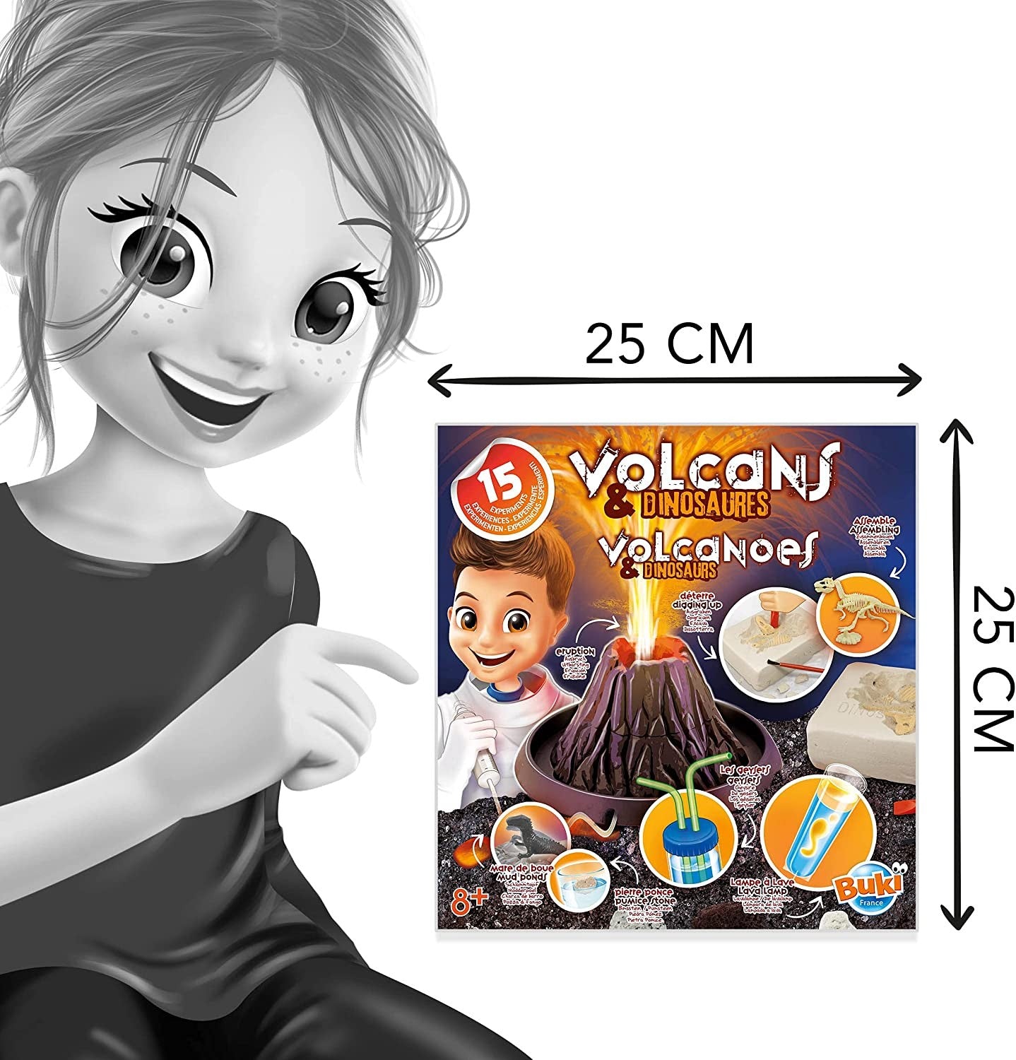 Juego de Volcanes y dinosaurios - Buki France 2224