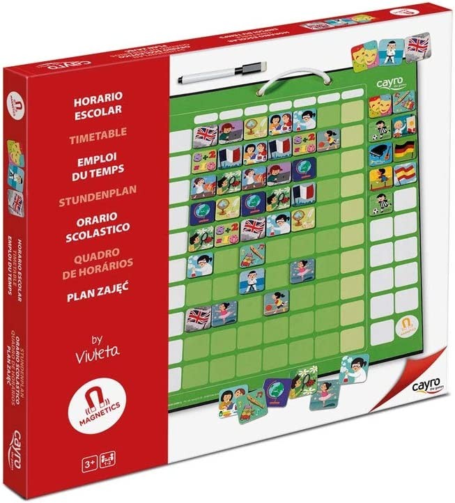 organizador horario escolar y actividades extraescolares