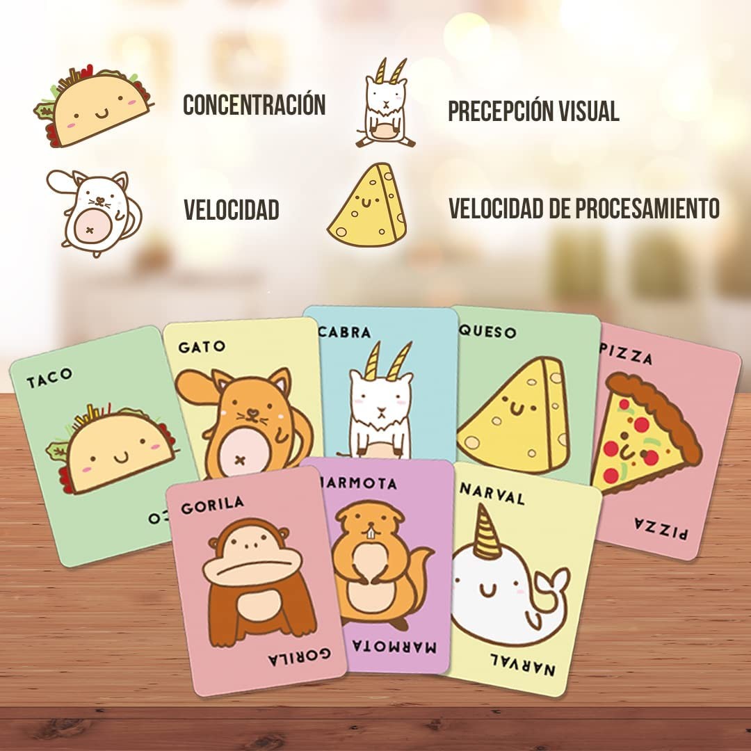 Juego de cartas Taco, gato, cabra, queso, pizza - Ludilo 80909