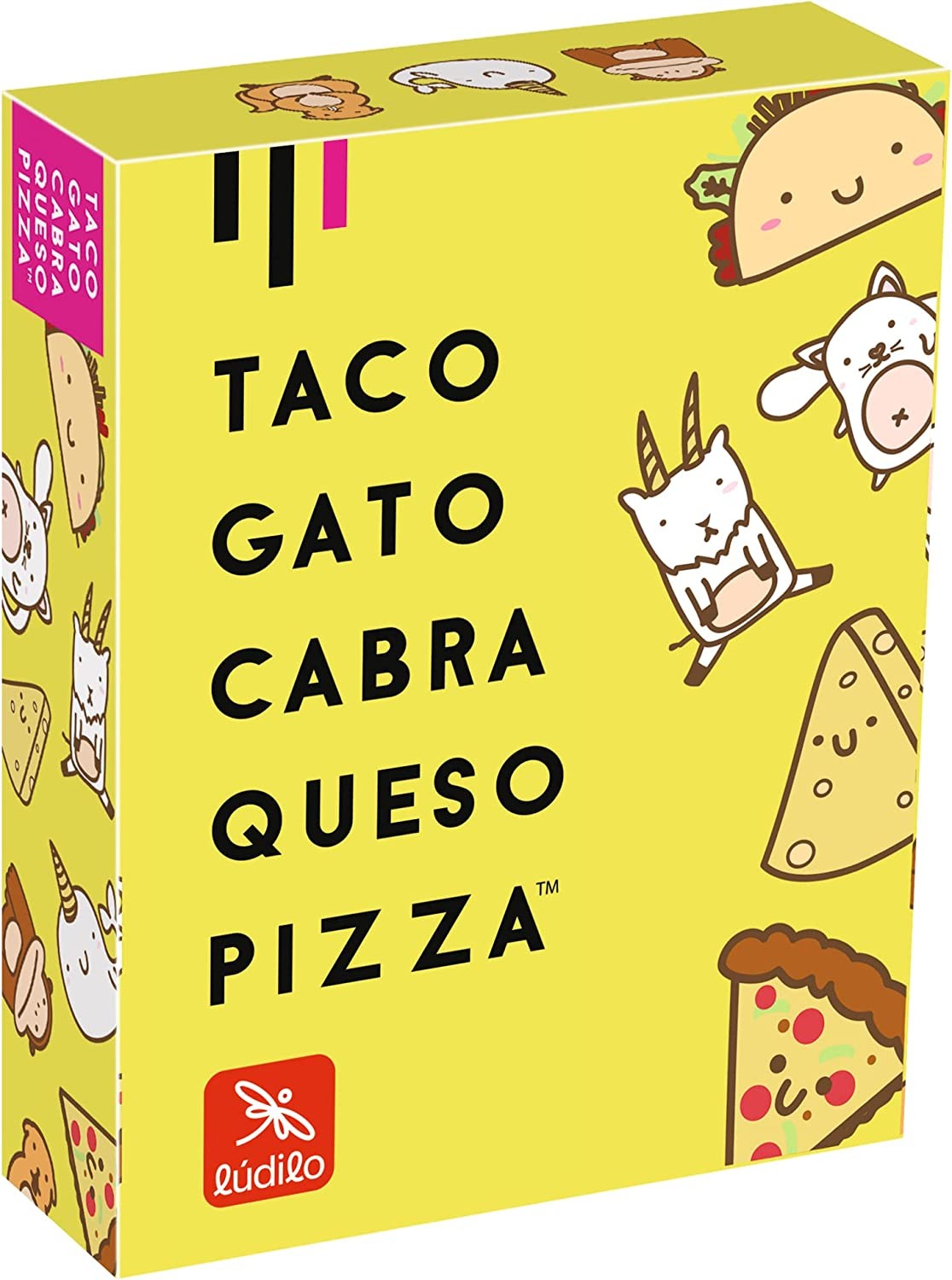 juego de cartas,trabalenguas taco,gato,cabra,queso,pizza