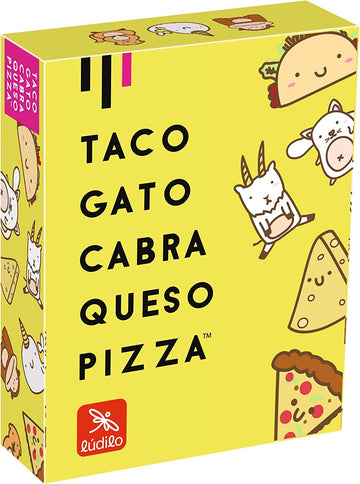 juego de cartas,trabalenguas taco,gato,cabra,queso,pizza