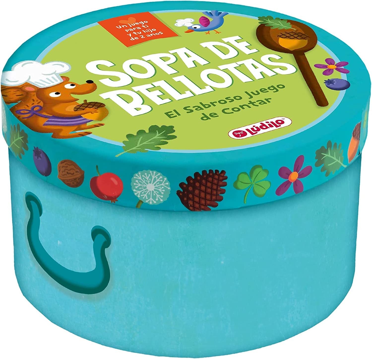 Sopa de bellotas de ludilo, el sabroso juego de contar para los más pequeños.