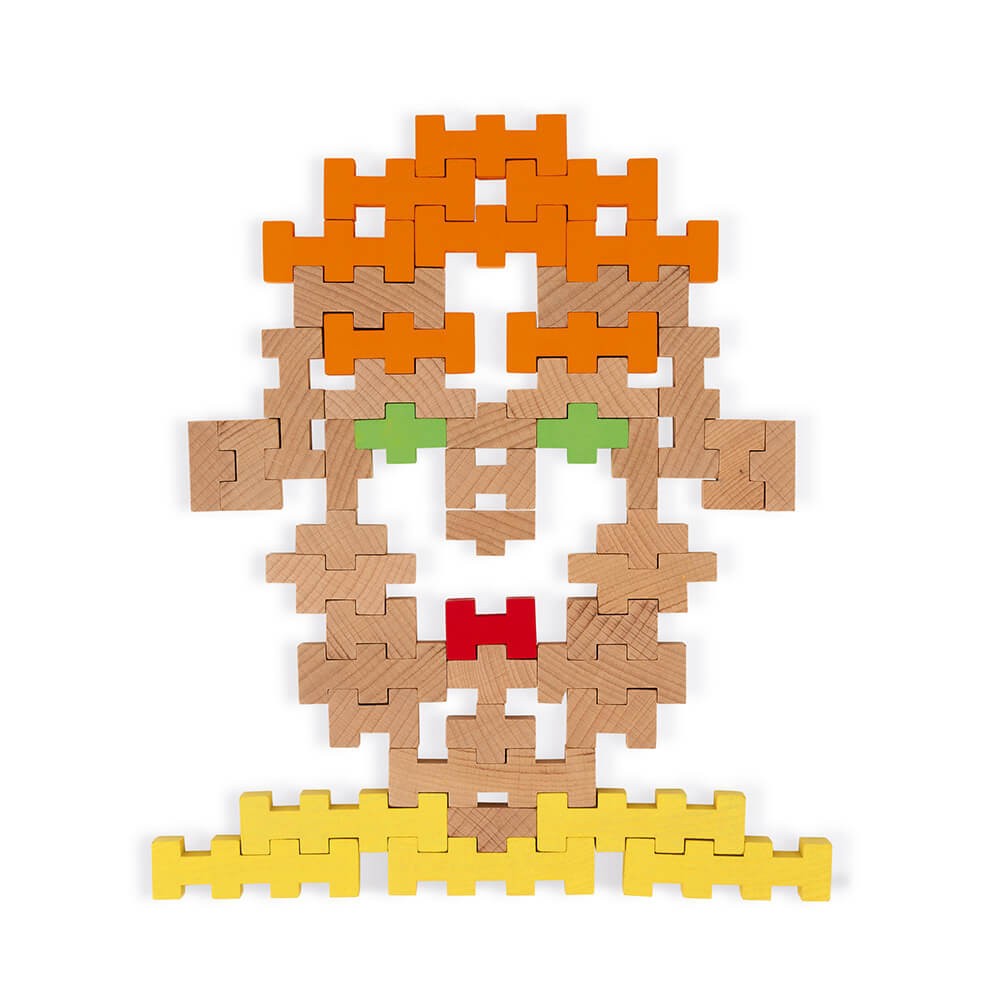 Juego de construcción 100 pzas. de madera - Janod J08301