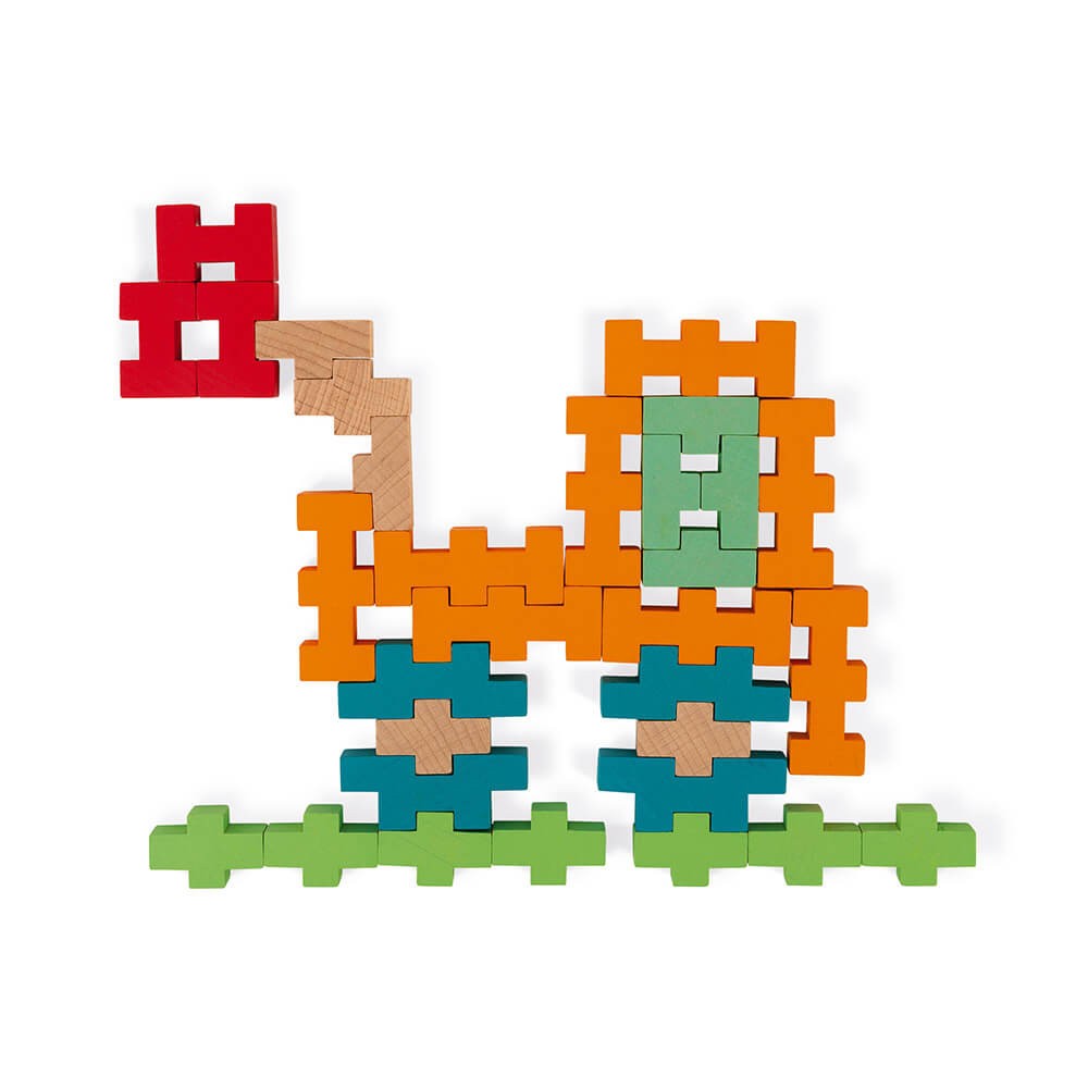 Juego de construcción 100 pzas. de madera - Janod J08301