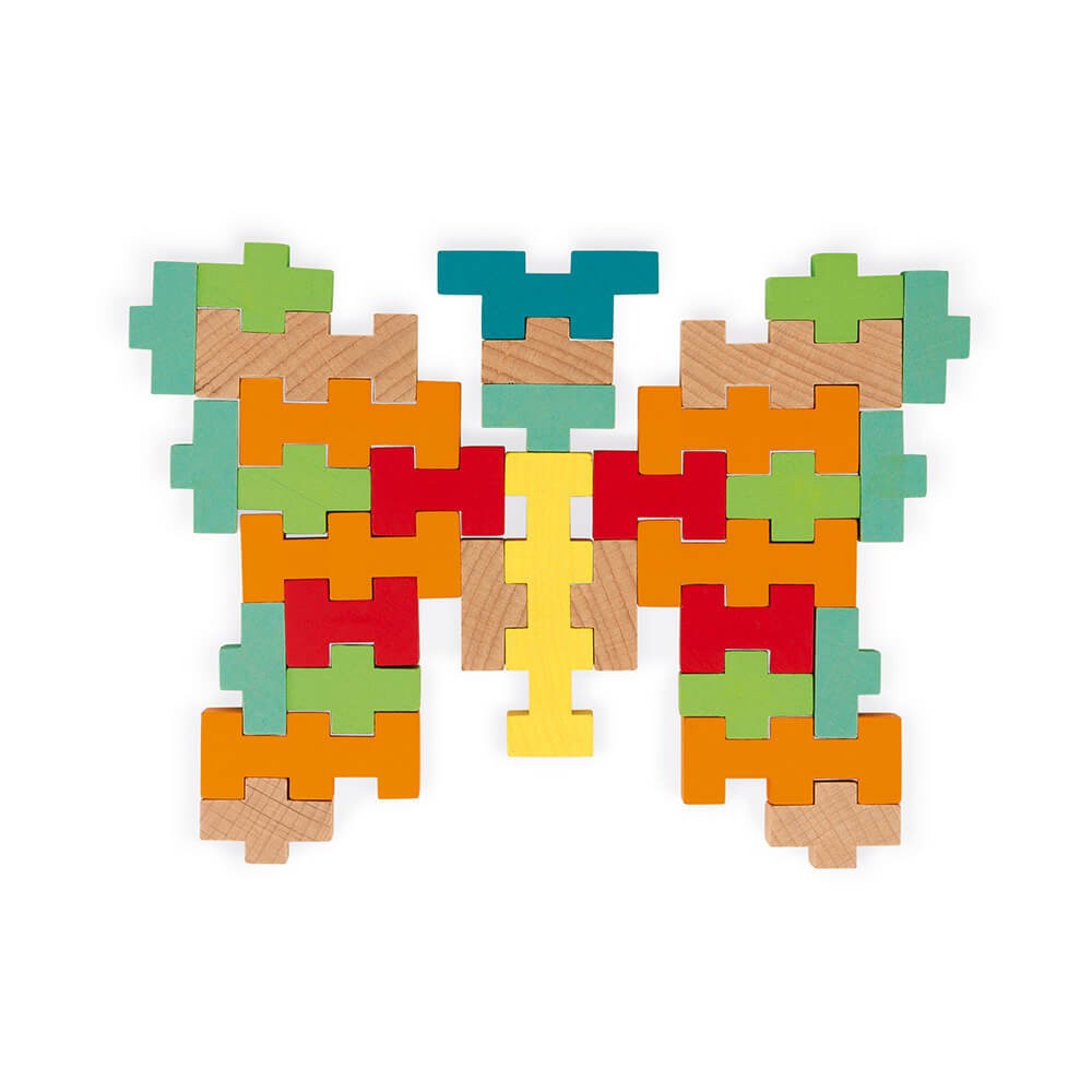 Juego de construcción 100 pzas. de madera - Janod J08301