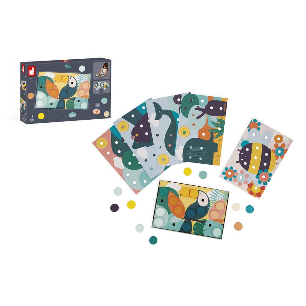 My first wooden mosaics - Janod J08277 