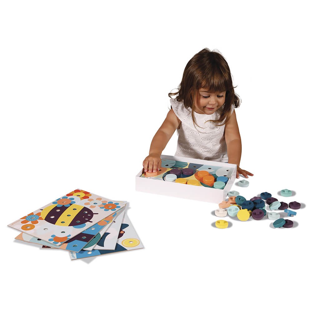 My first wooden mosaics - Janod J08277 