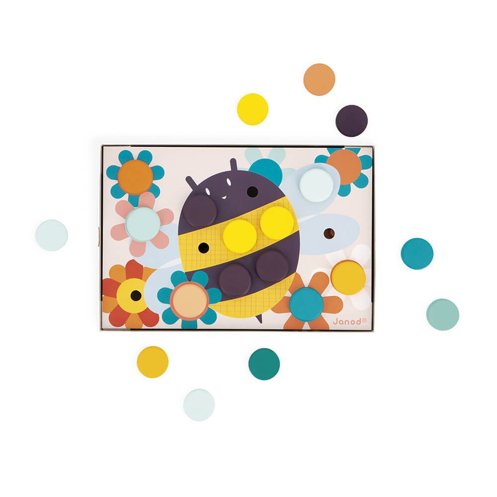 My first wooden mosaics - Janod J08277 