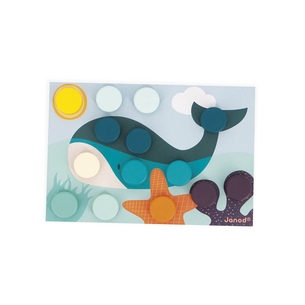 My first wooden mosaics - Janod J08277 