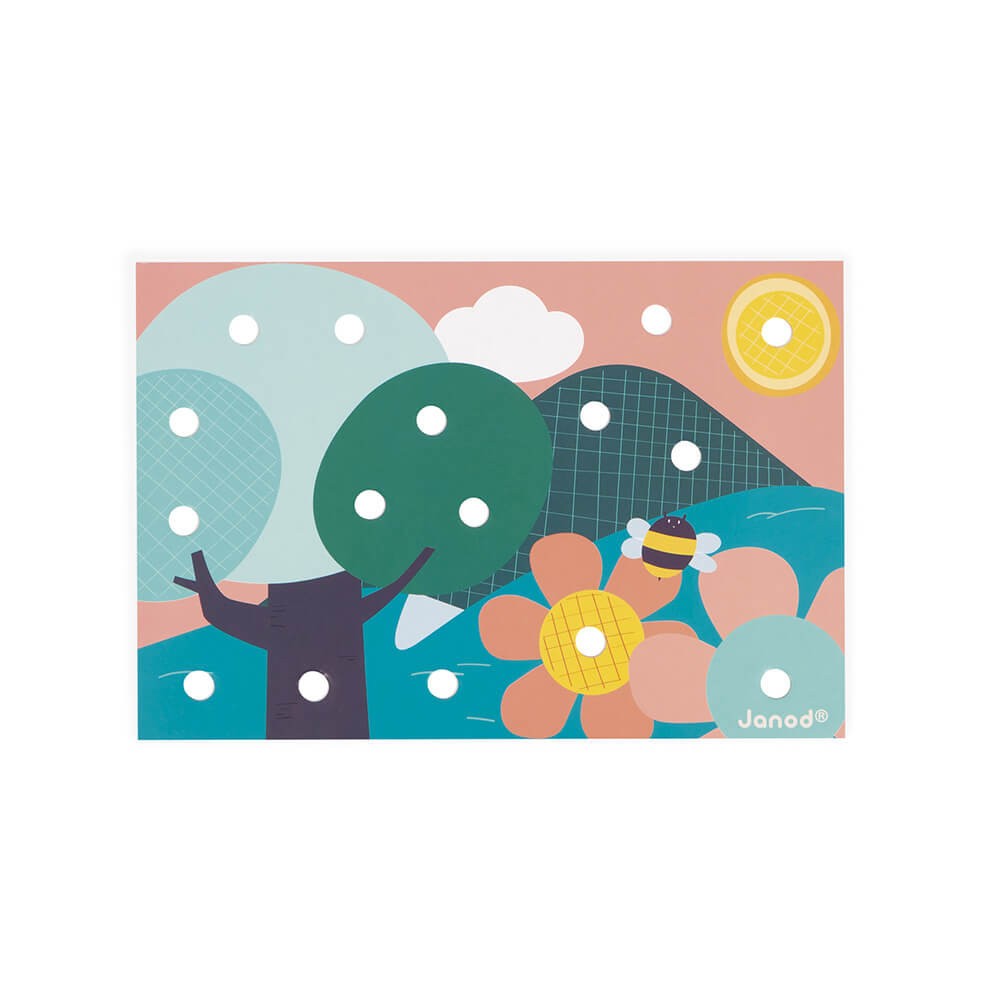 My first wooden mosaics - Janod J08277 