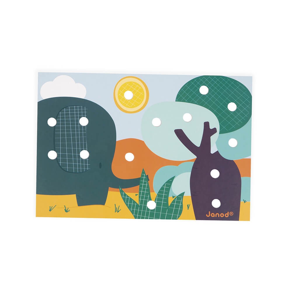 My first wooden mosaics - Janod J08277 