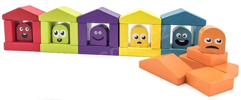 Colorful House Building Set - Cubika 14866