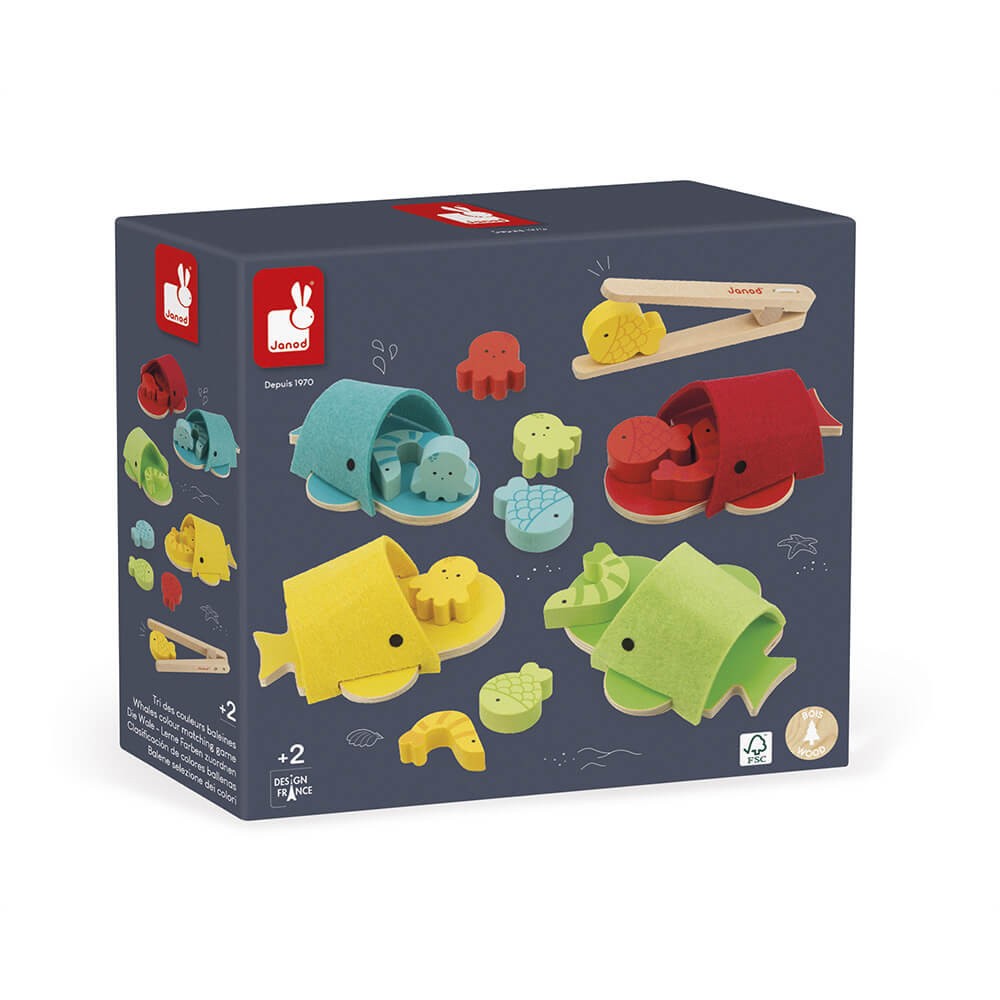 Clasificacíón de colores ballenas - Janod J08276