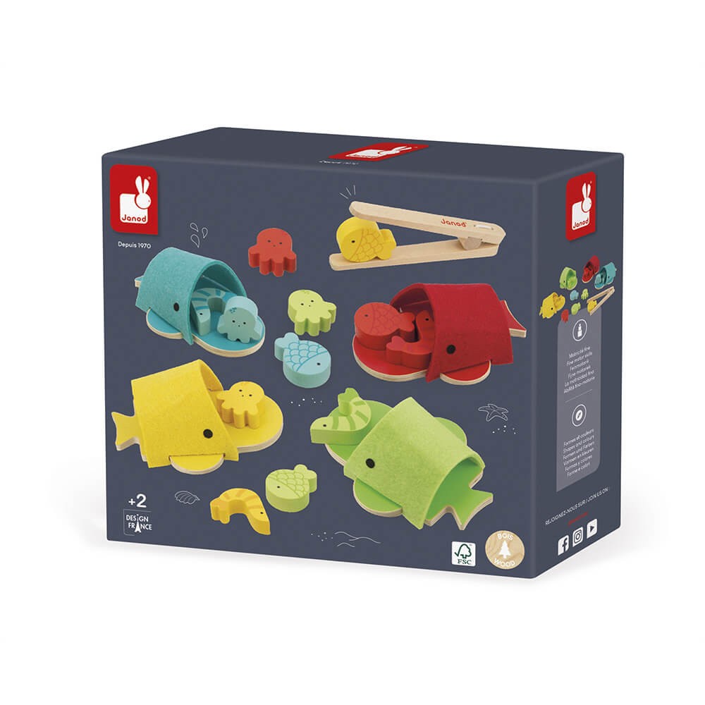 Clasificacíón de colores ballenas - Janod J08276