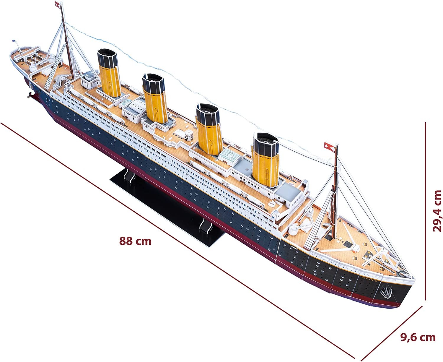 Maqueta titanic con luces led para niños y adultos