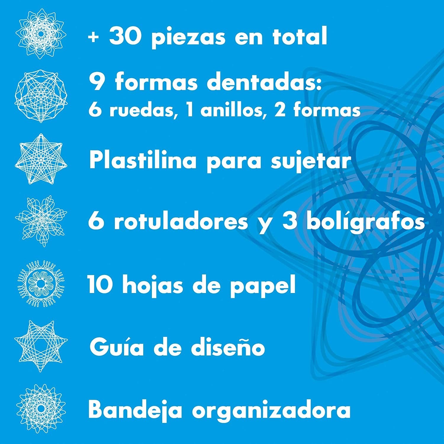 Kit de dibujo spirograph desing - Worldbrands 80978
