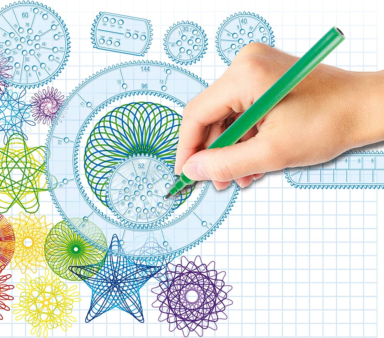 Kit de dibujo spirograph desing - Worldbrands 80978