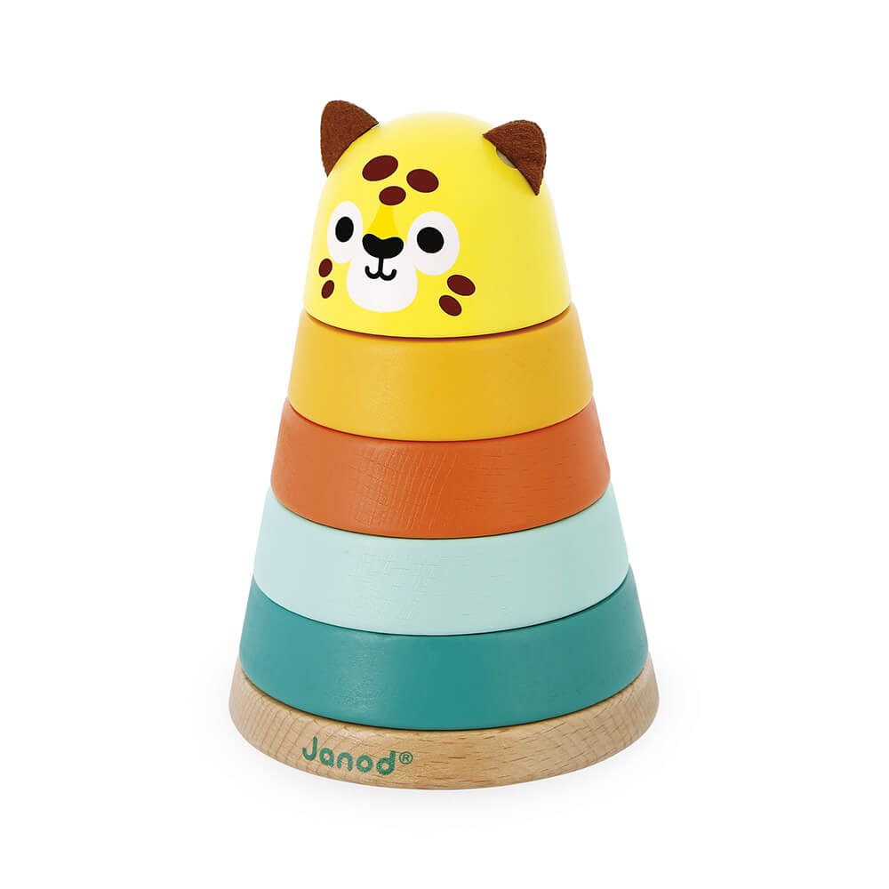 Juego apilable de madera tropik jaguar - Janod J08261