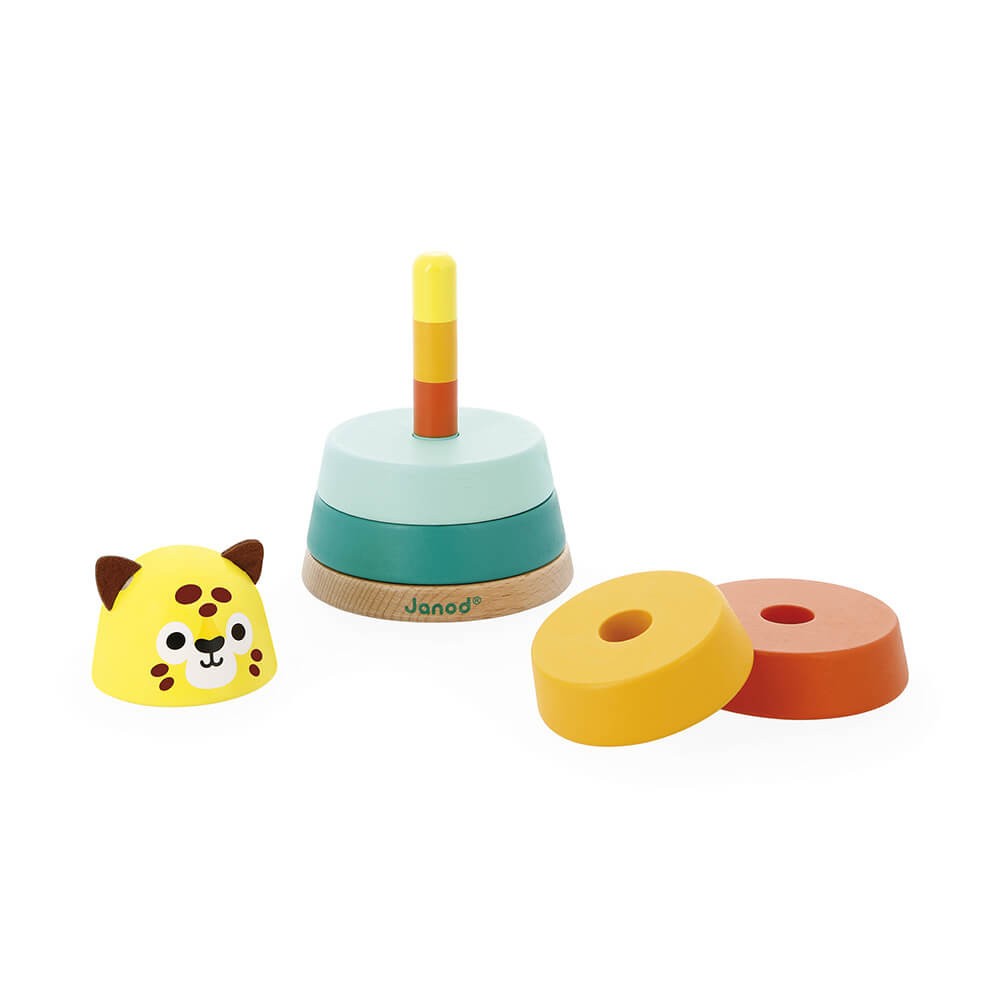 Juego apilable de madera tropik jaguar - Janod J08261