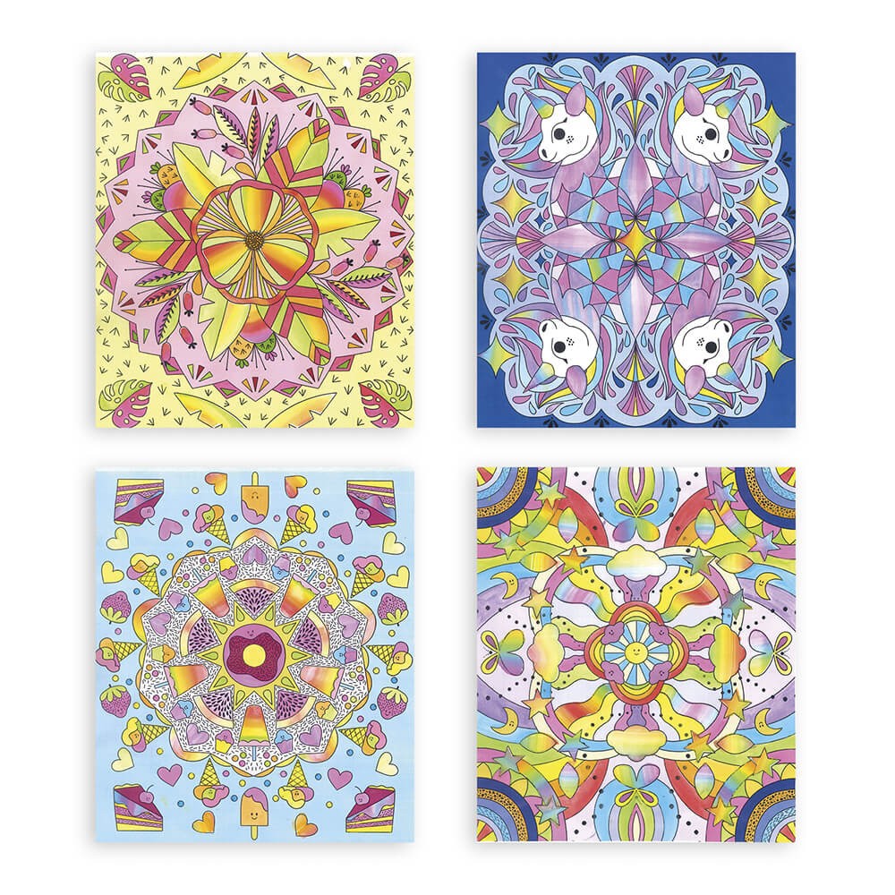Pinturas arcoiris para mandalas - janod j07992
