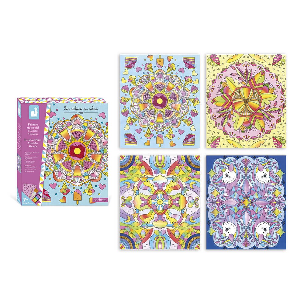 Pinturas arcoiris para mandalas - janod j07992