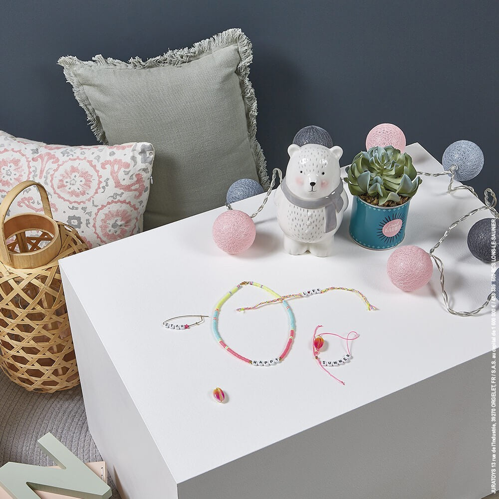Kit creativo crear 4 joyas con mensajes - Janod J07932