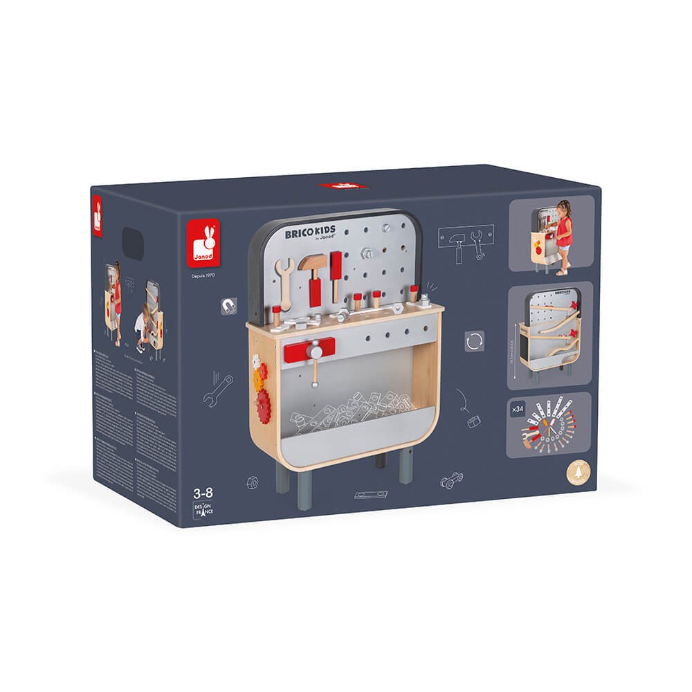 Banco de Trabajo Doble Cara Brico Kids – Janod J06476
