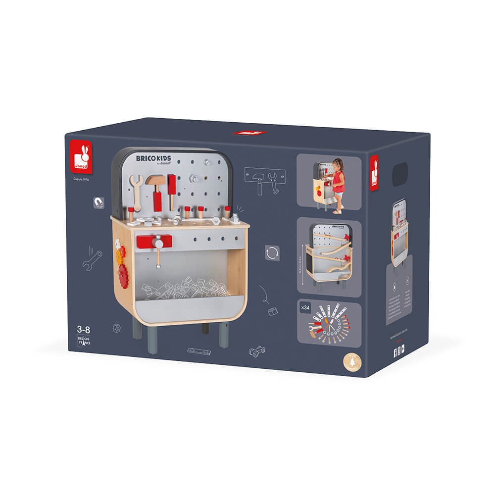 Banco de Trabajo Doble Cara Brico Kids – Janod J06476