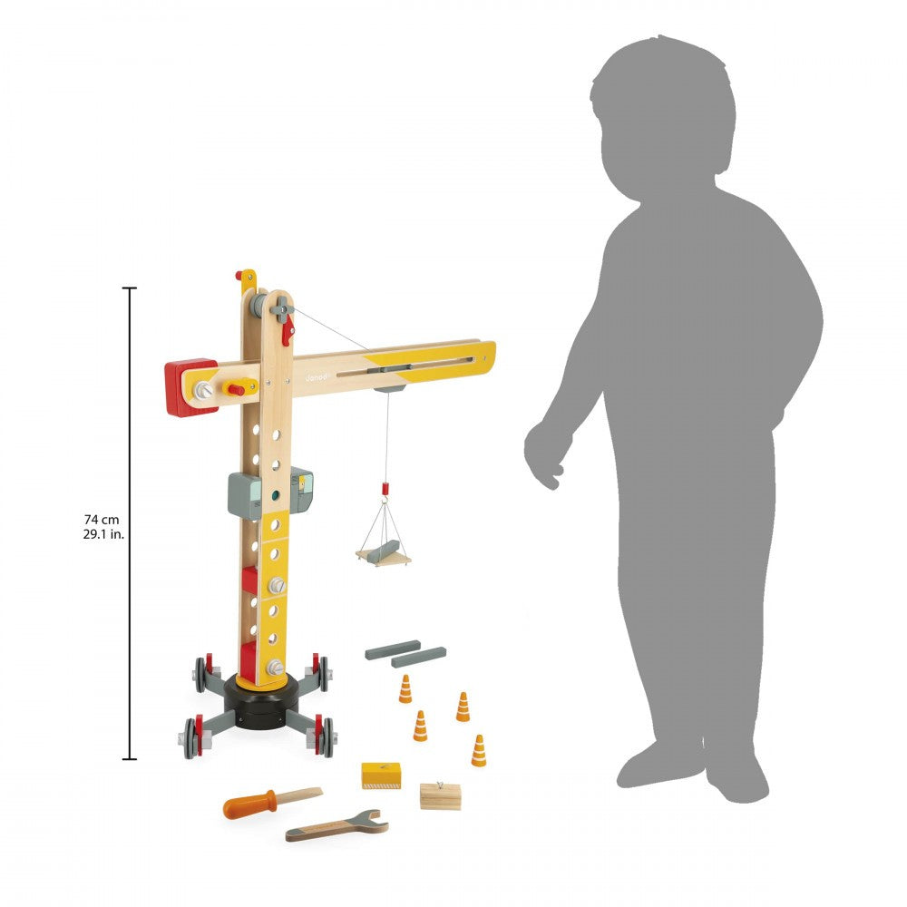Gran grúa de madera - Janod J06468
