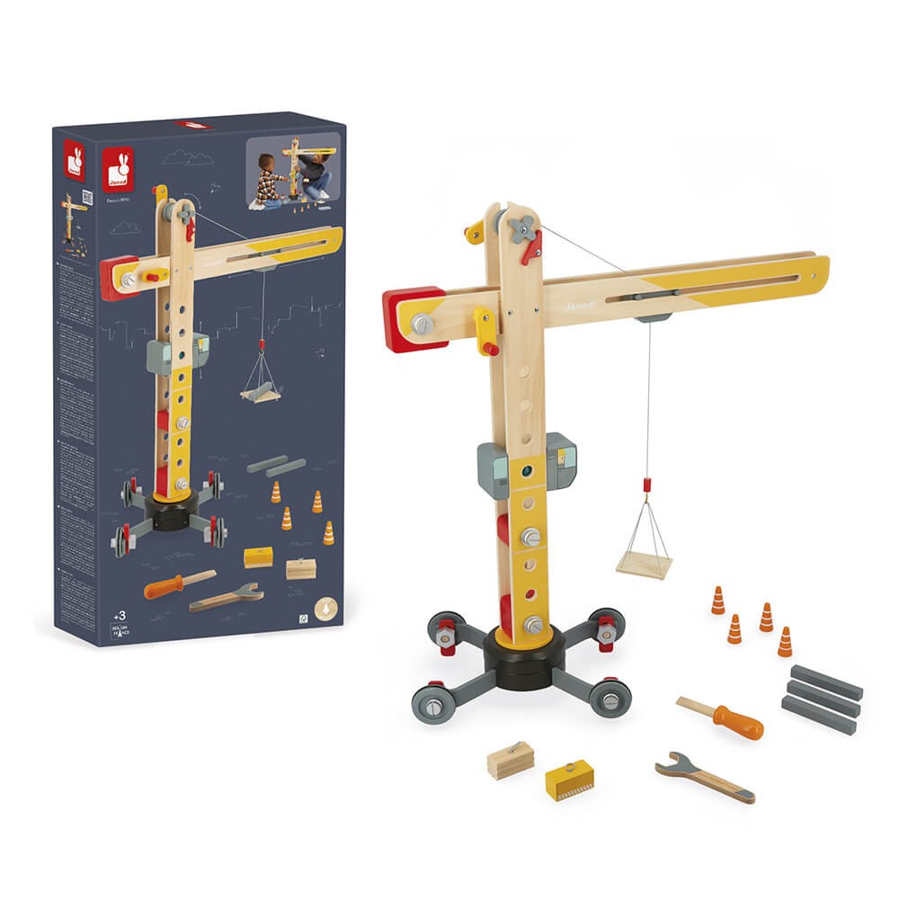 Gran grúa de madera - Janod J06468