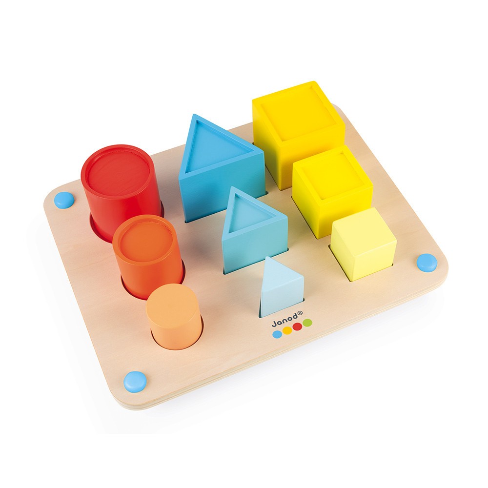 Juego en madera para aprender Los volúmenes essentiel - Janod J05062