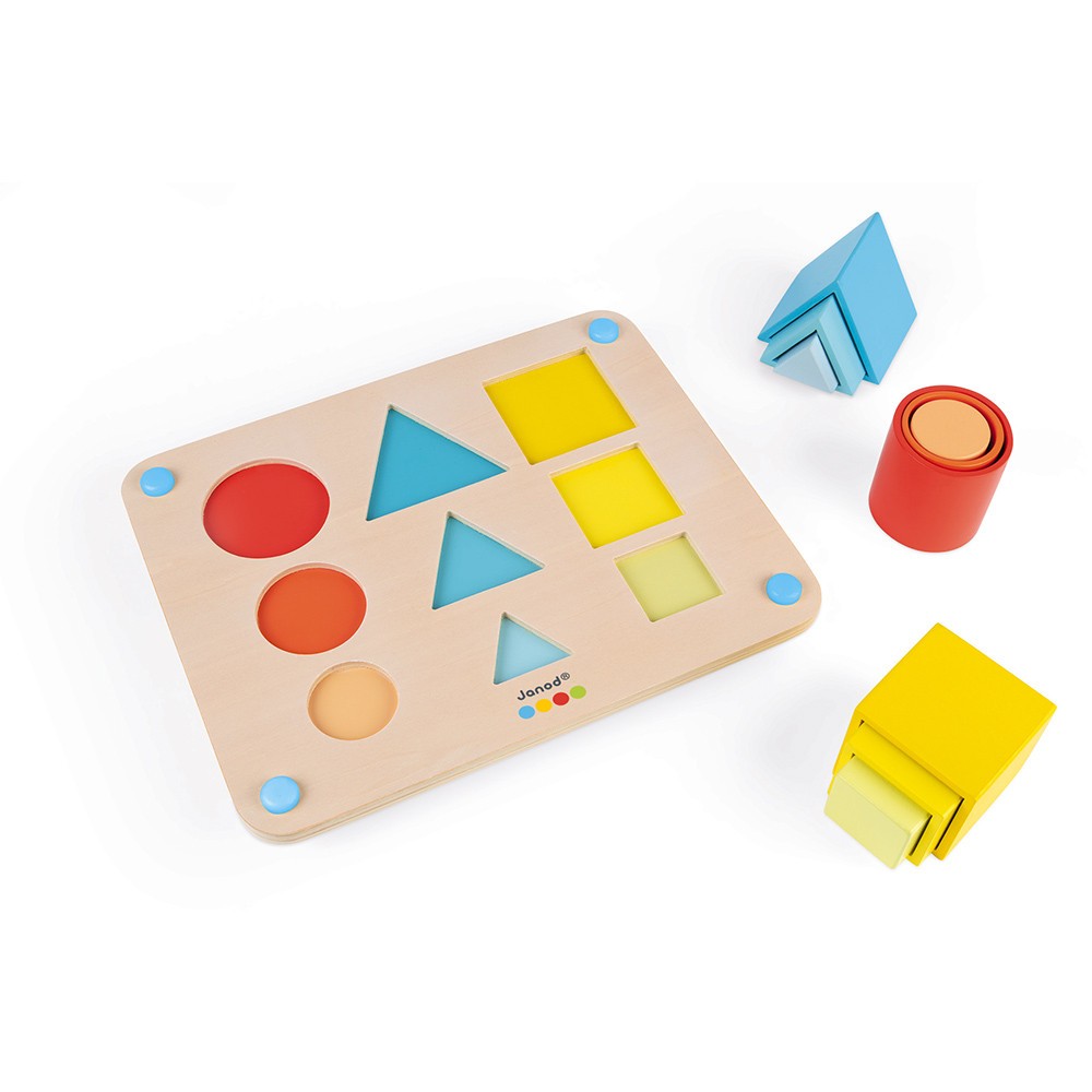 Juego en madera para aprender Los volúmenes essentiel - Janod J05062
