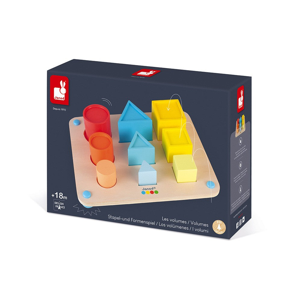 Juego en madera para aprender Los volúmenes essentiel - Janod J05062