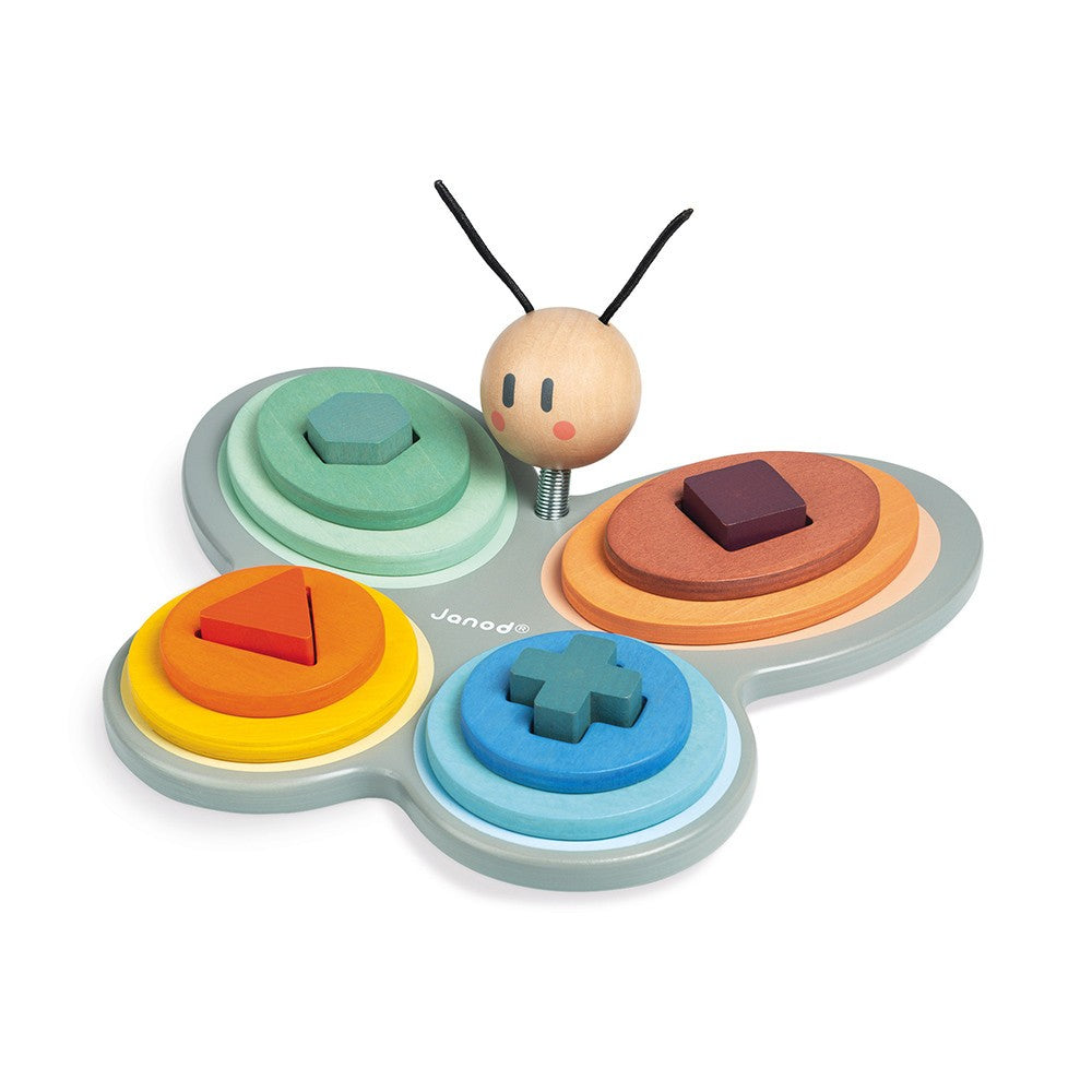 Mariposa encajable de formas sweet cocoon - janod j04418