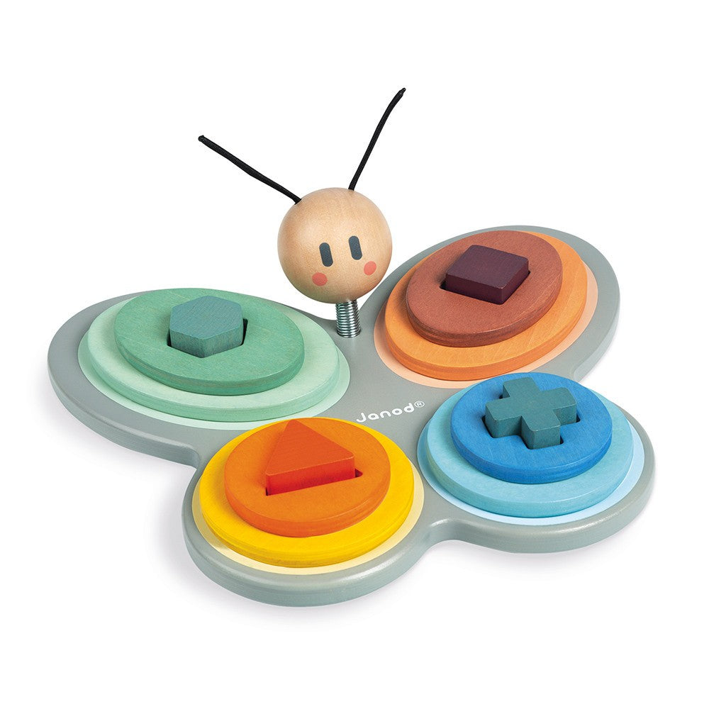 Mariposa encajable de formas sweet cocoon - janod j04418