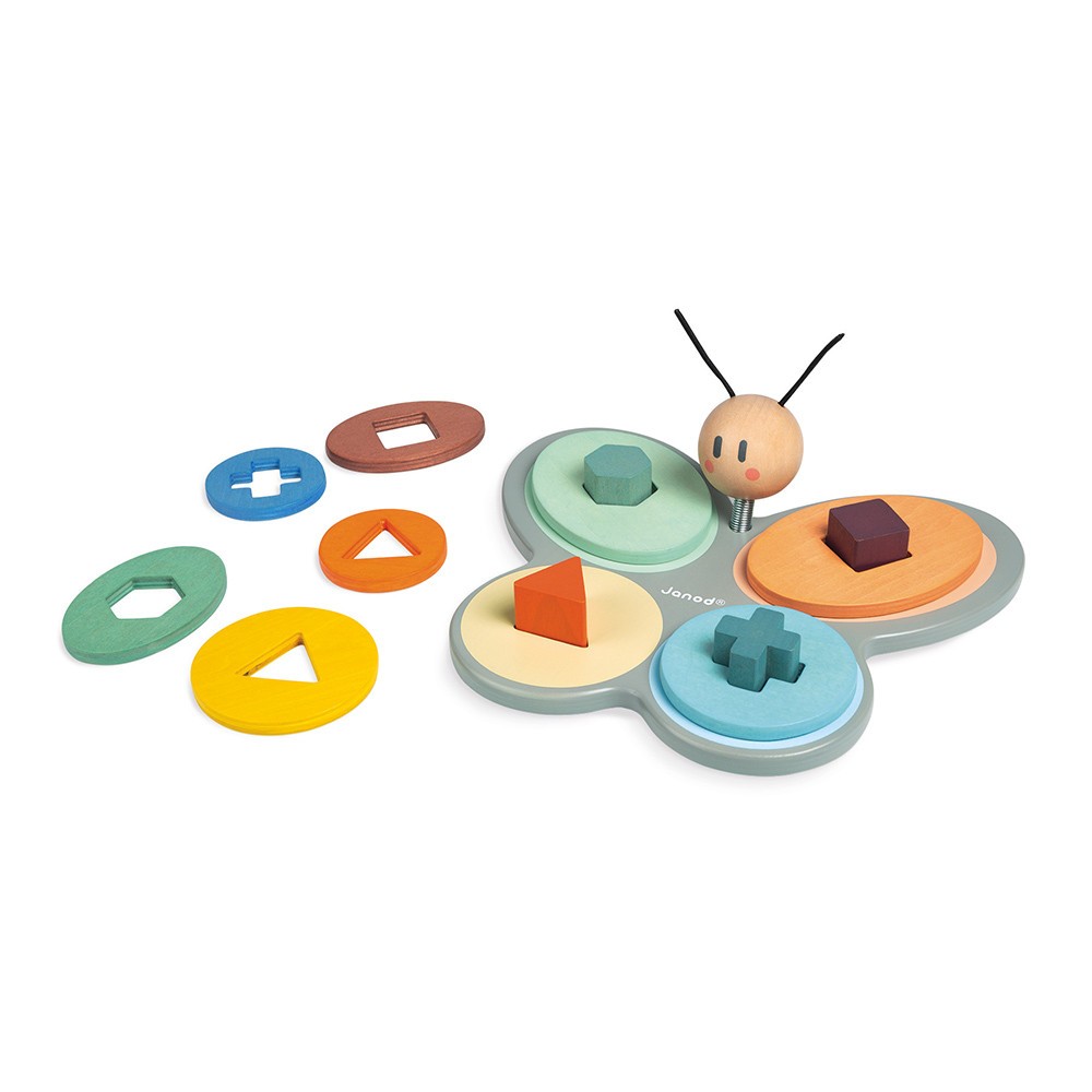 Mariposa encajable de formas sweet cocoon - janod j04418