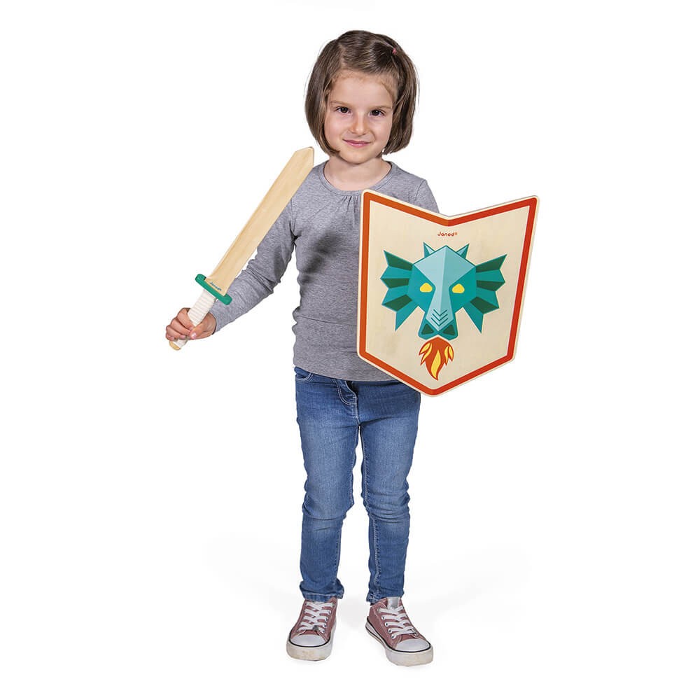Set de caballero¨dragón¨- janod j03171