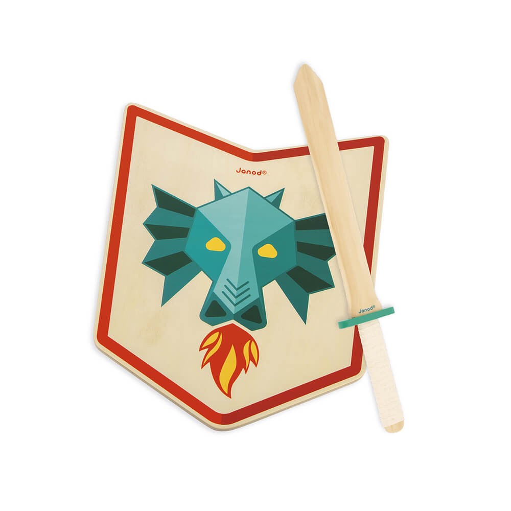 Set de caballero¨dragón¨- janod j03171