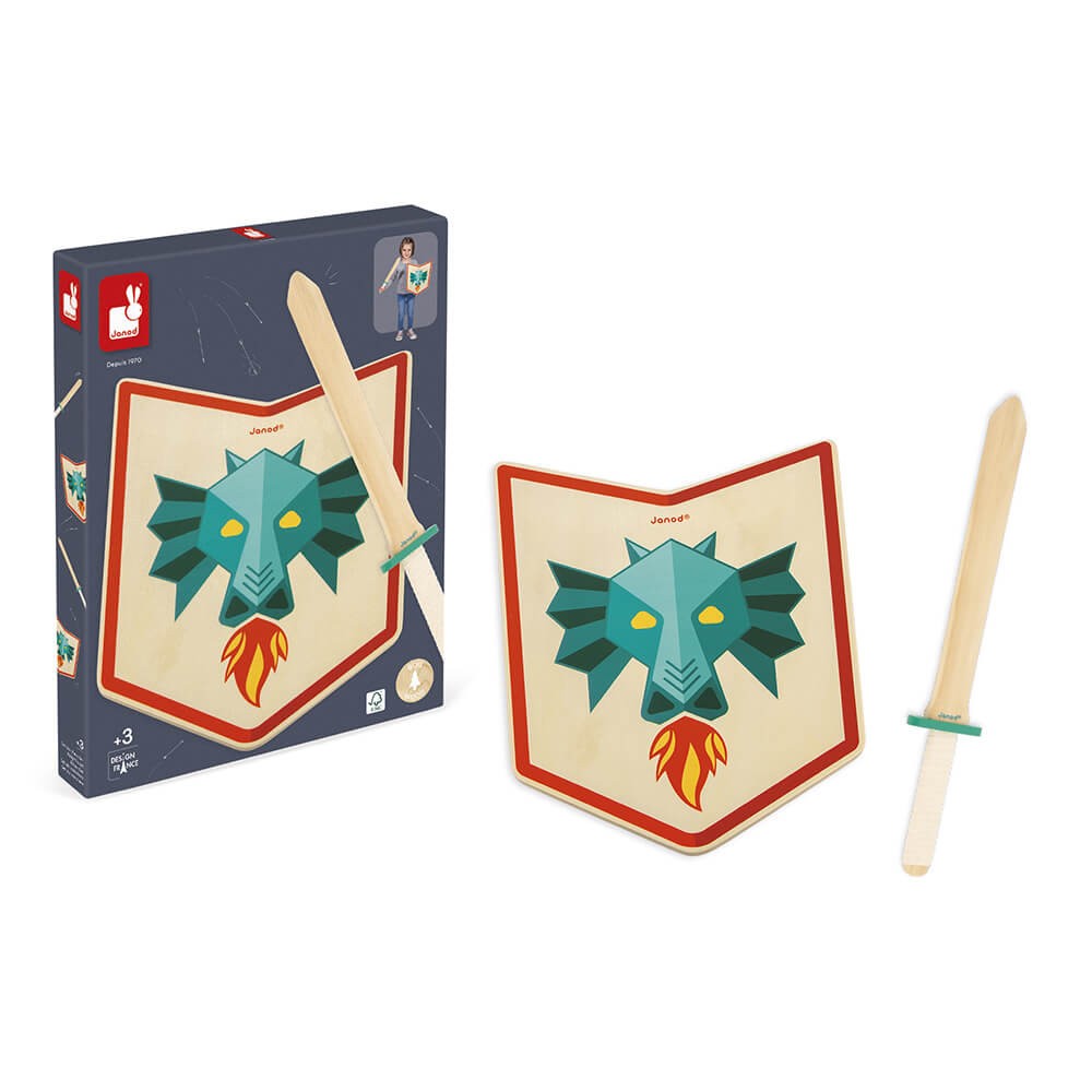 Set de caballero¨dragón¨- janod j03171