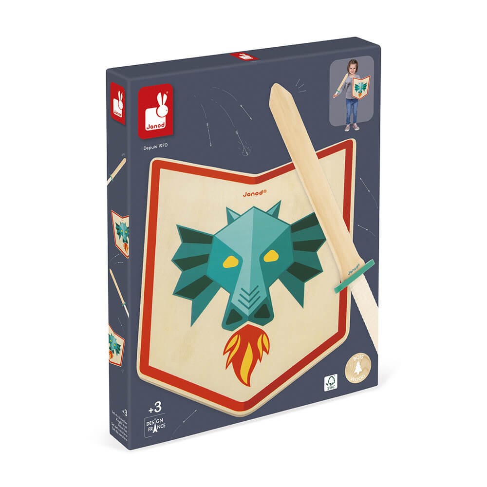 Set de caballero¨dragón¨- janod j03171