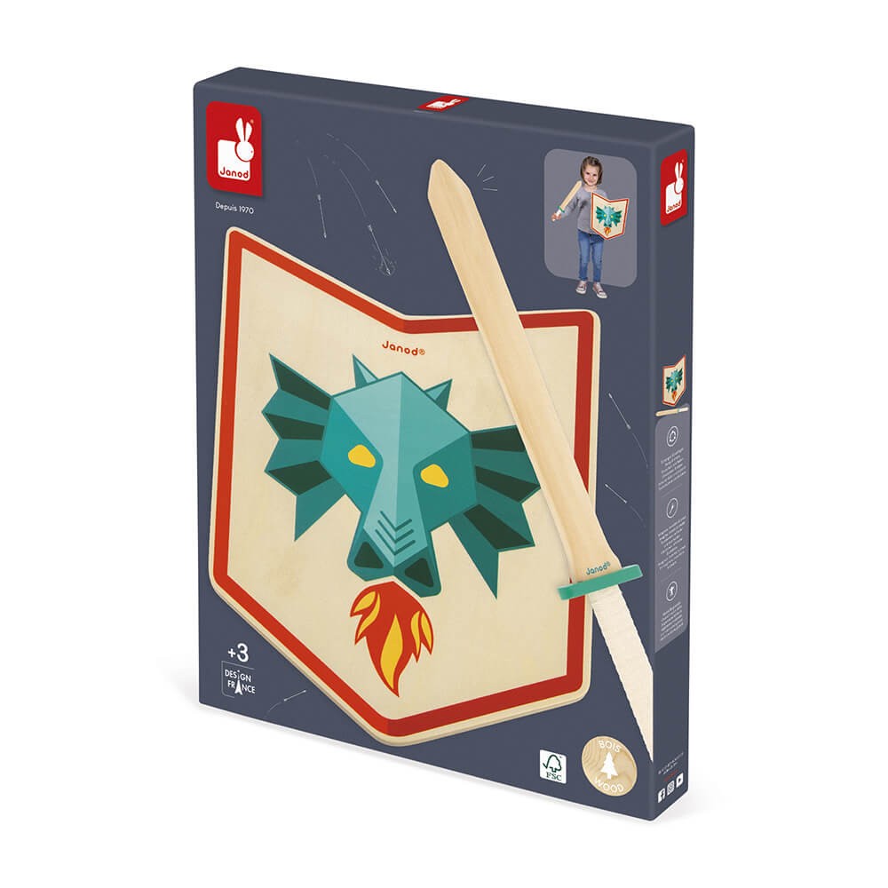 Set de caballero¨dragón¨- janod j03171